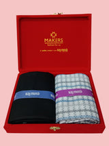 Raymond Unstitched Viscose Rayon Shirt & Trouser Fabric Checkered