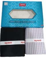 Raymond Unstitched Cotton Checkered Shirt & Trouser Fabric