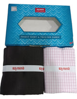 Raymond Unstitched Cotton Checkered Shirt & Trouser Fabric