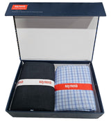 Raymond Unstitched Cotton Checkered Shirt & Trouser Fabric.