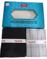 Raymond Unstitched Cotton Checkered Shirt & Trouser Fabric