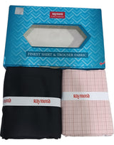 Raymond Unstitched Cotton Checkered Shirt & Trouser Fabric