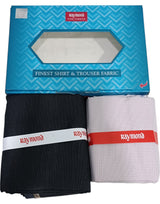 Raymond Unstitched Cotton Checkered Shirt & Trouser Fabric