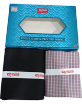 Raymond Unstitched Cotton Checkered Shirt & Trouser Fabric