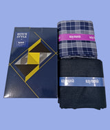 Raymond Unstitched Viscose Rayon Shirt & Trouser Fabric Checkered