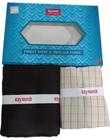 Raymond Unstitched Cotton Checkered Shirt & Trouser Fabric