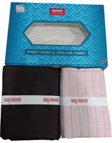 Raymond Unstitched Cotton Checkered Shirt & Trouser Fabric