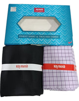 Raymond Unstitched Cotton Checkered Shirt & Trouser Fabric