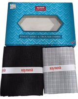 Raymond Unstitched Cotton Checkered Shirt & Trouser Fabric