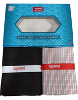 Raymond Unstitched Cotton Checkered Shirt & Trouser Fabric