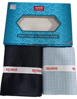 Raymond Unstitched Cotton Checkered Shirt & Trouser Fabric