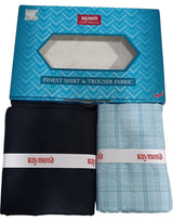 Raymond Unstitched Cotton Checkered Shirt & Trouser Fabric