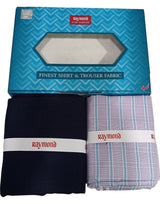 Raymond Unstitched Cotton Checkered Shirt & Trouser Fabric
