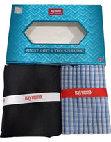 Raymond Unstitched Cotton Checkered Shirt & Trouser Fabric