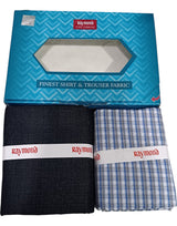 Raymond Unstitched Cotton Checkered Shirt & Trouser Fabric
