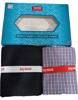Raymond Unstitched Cotton Checkered Shirt & Trouser Fabric