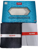 Raymond Unstitched Cotton Checkered Shirt & Trouser Fabric