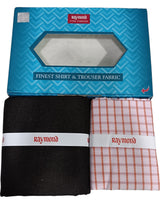 Raymond Unstitched Cotton Checkered Shirt & Trouser Fabric