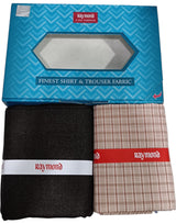 Raymond Unstitched Cotton Checkered Shirt & Trouser Fabric