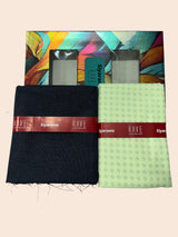 Siyaram"s Cotton Blend Printed Shirt & Trouser Fabric