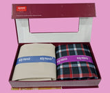 Raymond Unstitched Viscose Rayon Shirt & Trouser Fabric Checkered