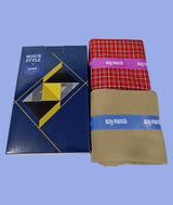 Raymond Unstitched Viscose Rayon Shirt & Trouser Fabric Checkered