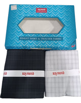 Raymond Unstitched Cotton Checkered Shirt & Trouser Fabric