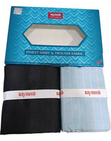 Raymond Unstitched Cotton Checkered Shirt & Trouser Fabric