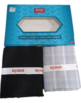 Raymond Unstitched Cotton Checkered Shirt & Trouser Fabric