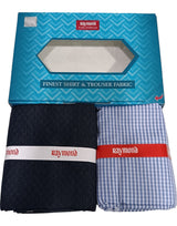 Raymond Unstitched Cotton Checkered Shirt & Trouser Fabric