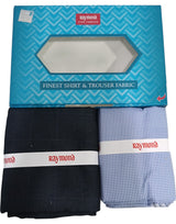 Raymond Unstitched Cotton Checkered Shirt & Trouser Fabric