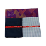 Raymond Unstitched Cotton Checkered Shirt & Trouser Fabric.