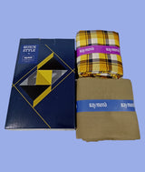 Raymond Unstitched Viscose Rayon Shirt & Trouser Fabric Checkered