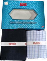Raymond Unstitched Cotton Checkered Shirt & Trouser Fabric
