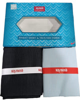 Raymond Unstitched Cotton Checkered Shirt & Trouser Fabric