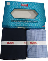 Raymond Unstitched Cotton Checkered Shirt & Trouser Fabric