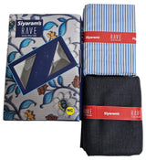 Siyaram's Striped Shirt & Trouser Combo Fabric