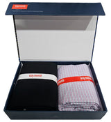 Raymond Unstitched Cotton Checkered Shirt & Trouser Fabric.