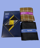 Raymond Unstitched Viscose Rayon Shirt & Trouser Fabric Checkered