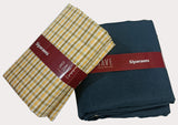 SIYARAM'S CHECKS PRINT SHIRT AND PANT FABRIC COMBO