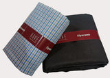 SIYARAM'S CHECKS PRINT SHIRT AND PANT FABRIC COMBO