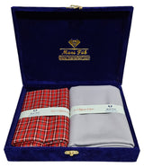 Mans fab Cotton Checkered Multicolor Shirt & Trouser Fabric in VELVET Box Packing (Shirt-2.35 m, Pant-1.30 m)_2