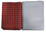 Mans fab Cotton Checkered Multicolor Shirt & Trouser Fabric in VELVET Box Packing (Shirt-2.35 m, Pant-1.30 m)_2