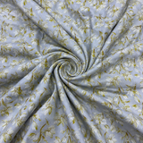 Linen Club European Linen Flower Print Shirting Fabric 1.60 Meter – Linen Club