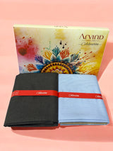 Arvind Unstitched Cotton Blend Shirt & Trouser Fabric Solid