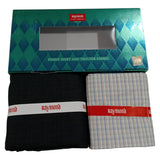 Raymond Unstitched Cotton Checkered Shirt & Trouser Fabric.