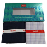 Raymond Unstitched Cotton Checkered Shirt & Trouser Fabric.