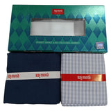 Raymond Unstitched Cotton Checkered Shirt & Trouser Fabric.