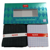 Raymond Unstitched Cotton Checkered Shirt & Trouser Fabric.