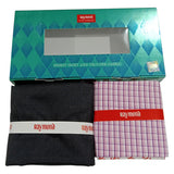 Raymond Unstitched Cotton Checkered Shirt & Trouser Fabric.